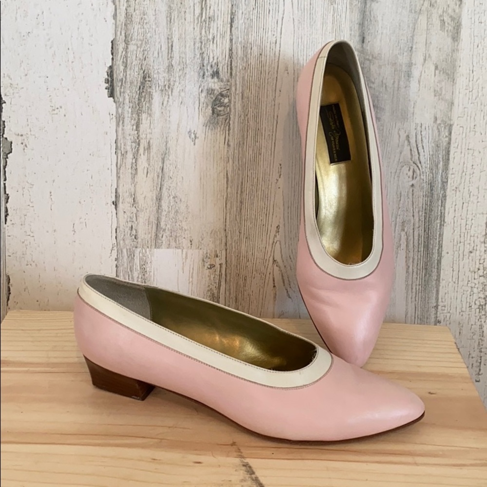 Sesto Meucci | Vintage Pink and White Heels